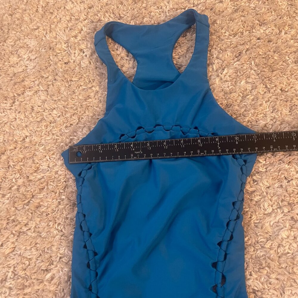 MIKOH Mahina Royal Blue Designer Cutout One Piece Swimsuit Size L - Picture 7 of 10